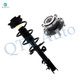 Front Left Quick Complete Strut-Coil Spring-Wheel Hub Bearing For 2014 2015 Nissan Rogue Select AWD