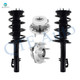 Set of 4 Quick Complete Strut-Coil Spring Assembly-Wheel Hub Bearing Assembly For 2009 Ford Flex