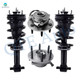 Set of 4 Front Quick Complete Strut-Coil Spring Assembly-Wheel Hub Bearing Assembly For 2019 GMC Sierra 1500 Limited 4WD Monotube Performance Upgrade