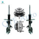 Set 4 Front Suspension Strut-Wheel Hub Bearing For 2014 2015 Nissan Rogue Select