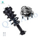 Front Quick Complete Strut-Coil Spring Assembly-Wheel Hub Bearing Assembly For 2015-2020 Chevrolet Suburban 4WD