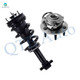 Front Quick Complete Strut-Coil Spring Assembly-Wheel Hub Bearing Assembly For 2014-2018 Chevrolet Silverado 1500 4WD Monotube Performance Upgrade