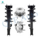 Set of 4 Front Quick Complete Strut-Coil Spring Assembly-Wheel Hub Bearing Assembly For 2013-2017 Ford Taurus FWD