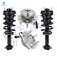 Set of 4 Front Quick Complete Strut-Coil Spring Assembly-Wheel Hub Bearing Assembly For 2015-2020 GMC Yukon XL 4WD