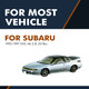 Pair of 2 Rear Trunk Lid Lift Support For 1992-1997 Subaru SVX H6 3.3L 3318cc