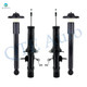 Set of 4 Front Strut-Rear Complete Shock Kit For 2013 Infiniti EX37 AWD