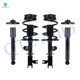 Set of 4 Front Quick Complete Strut-Coil Spring-Rear Shock Kit For 2014-2020 Infiniti QX60