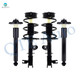 Set 4 Front Quick Complete Strut-Coil Spring-Rear Complete Shock Kit For 2016 Nissan Murano