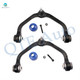 Pair 2 Front Left-Right Upper Control Arm Ball Joint For 1998-2001 Mazda B2500 1 Piece Design, Front Coil