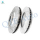 Front 303mm Drilled Slotted Disc Brake Rotors For 2006-2011 Buick Lucerne