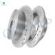 Rear 309mm Drilled Slotted Disc Brake Rotors For 2010-2015 Lexus RX450H, Automotive Replacement Brake Rotors