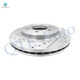 Set of 4 Front 330mm-Rear 348mm Drilled Slotted Disc Brake Rotors For 2004-2008 Ford F-150