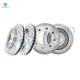 Set of 4 Front-Rear Drilled Disc Brake Rotors For 2006-2008 Chevrolet Express 2500