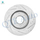 Front 330mm Drilled Slotted Disc Brake Rotors For 2006-2008 Lincoln Mark LT, Automotive Replacement Brake Rotors