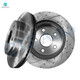 Front 336mm Drilled Slotted Disc Brake Rotors For 2004-2009 Dodge Durango