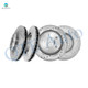 Set 4 Front 320mm-Rear 320mm Drilled Slotted Disc Brake Rotors For 2006-2020 Dodge Charger
