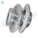 Rear Drilled Slotted Disc Brake Rotors For 2004-2008 Nissan Maxima