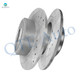 Rear Drilled Slotted Disc Brake Rotors For 2005-2008 Dodge Magnum