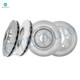 Set of 4 Front 296mm-Rear 270mm Disc Brake Rotors For 2004-2012 Chevrolet Malibu