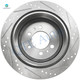Rear 348mm Drilled Slotted Disc Brake Rotors For 2006-2008 Lincoln Mark LT Base