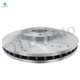 Set of 4 Front 300mm-Rear 282mm Drilled Slotted Disc Brake Rotors For 2006-2012 Honda Accord