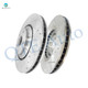 Front 328mm Drilled Slotted Disc Brake Rotors For 2010-2015 Lexus RX350 Japan Built