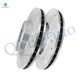 Front Drilled Slotted Disc Brake Rotors For 2002-2004 Honda CR-V