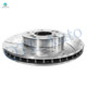 Front 282mm Drilled Slotted Disc Brake Rotors For 2002-2004 Honda CR-V, Automotive Replacement Brake Rotors