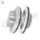 Rear 345mm Drilled Slotted Disc Brake Rotors For 2013 Chevrolet Avalanche, Automotive Replacement Brake Rotors