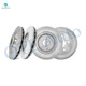 Set of 4 Front-Rear Disc Brake Rotors For 2007-2009 Saturn Aura