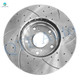 Front 282mm Drilled Slotted Disc Brake Rotors For 2013 2014 Honda FIT, Automotive Replacement Brake Rotors