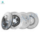 Set of 4 Front 296mm Drilled Slotted Brake Disc Rotors-Rear 281mm Brake Disc Rotors For 2007-2011 Toyota Camry