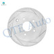 Rear Drilled Slotted Disc Brake Rotors For 2013 Infiniti JX35 Base
