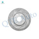Front 320mm Drilled Slotted Disc Brake Rotors For 2006-2010 Infiniti M35