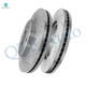 Front 330mm Drilled Slotted Disc Brake Rotors For 2015-2020 GMC Yukon XL, Automotive Replacement Brake Rotors