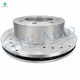 Set of 4 Front 325mm-Rear 330mm Drilled Slotted Brake Disc Rotors For 2013-2016 GMC Savana 3500