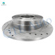 Rear 284mm Drilled Slotted Disc Brake Rotors For 2012-2020 Kia Optima