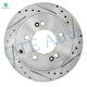 Rear 284mm Drilled Slotted Disc Brake Rotors For 2012-2020 Kia Optima