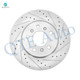 Set 4 Front 303mm-Rear 278mm Drilled Slotted Disc Brake Rotors For 2006 2007 Chevrolet Monte Carlo