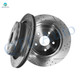Rear 352mm Drilled Slotted Disc Brake Rotors For 2007-2009 Chrysler Aspen, Automotive Replacement Brake Rotors