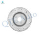 Rear Drilled Slotted Disc Brake Rotors For 2002-2010 Dodge RAM 1500