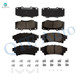 Set of 8 Front-Rear Ceramic Brake Pad Kit For 2010-2015 Lexus RX450h Base