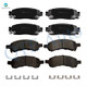Set of 8 Front-Rear Ceramic Brake Pad Kit For 2017 GMC Acadia Limited Base