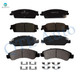 Set of 8 Front-Rear Ceramic Brake Pad Kit For 2015-2020 GMC Yukon XL