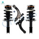 Set of 4 Front Lower Control Arm Ball Joint-Quick Complete Strut-Coil Spring Assembly For 2000-2005 Chevrolet Impala w/ Police/Taxi Packages