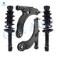 Set of 4 Front Lower Control Arm Ball Joint-Quick Complete Strut-Coil Spring Assembly For 1999-2005 Volkswagen Jetta Set of 4 Front Lower Control Arm Ball Joint-Quick Complete Strut-Coil Spring Assembly For 1999-2005 Volkswagen Jetta