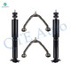 Set of 4 Front Upper Control Arm Ball Joint-Shock Absorber For 2003-2005 GMC Savana 2500