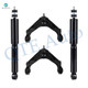 Set of 4 Front Upper Control Arm Ball Joint-Shock Absorber For 2007 Chevrolet Silverado 3500 Classic Monotube Performance Upgrade