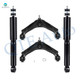 Set of 4 Front Upper Control Arm Ball Joint-Shock Absorber For 2007-2010 Chevrolet Silverado 3500 HD Monotube Performance Upgrade