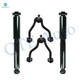 Set of 4 Front Upper Control Arm Ball Joint-Shock Absorber For 1992-1999 GMC K1500 Suburban